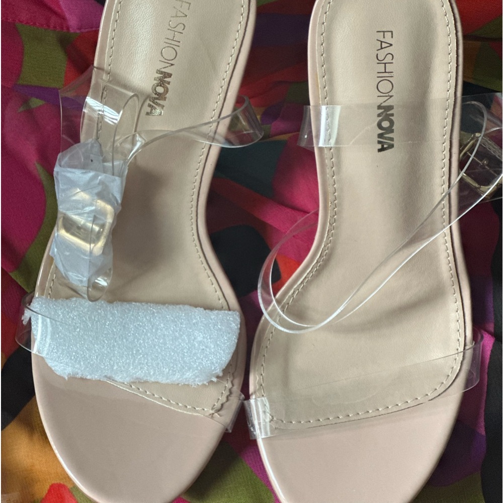 Fashion Nova Brand New Clear Heels